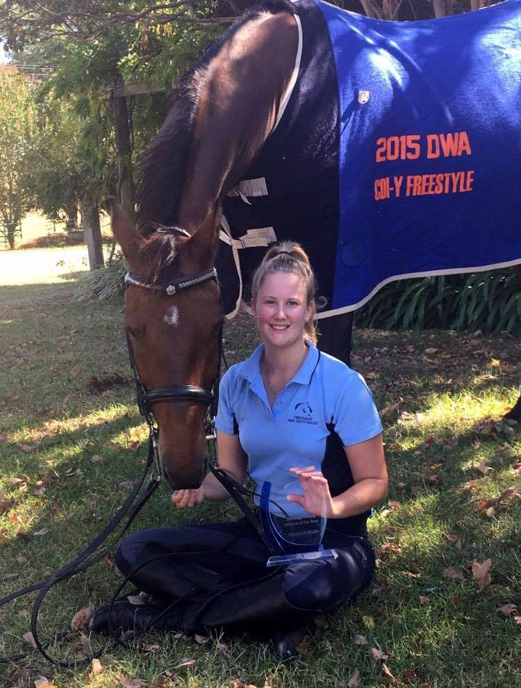 Bitter sweet. Libby Hulin awarded NSW Young Dressage Rider of the Year as Moscow retires..